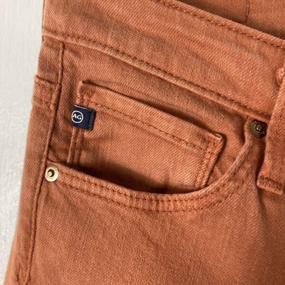 NWOT ADRIANO GOLDSCHMIED Jeans 28 Orange Brown”Stevie Ankle Slim Straight”Cotton - Picture 4 of 11